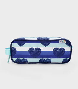 Blue Heart Pencil Case