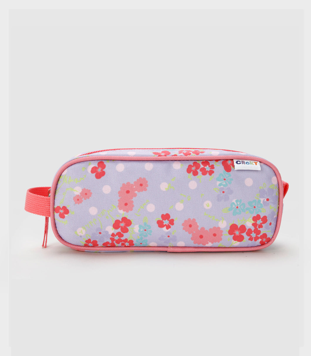 Purple Floral Pencil Case