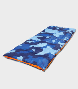 Blue Camo Sleeping Bag