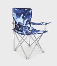 Load image into Gallery viewer, Blue Camo Folding Chair
